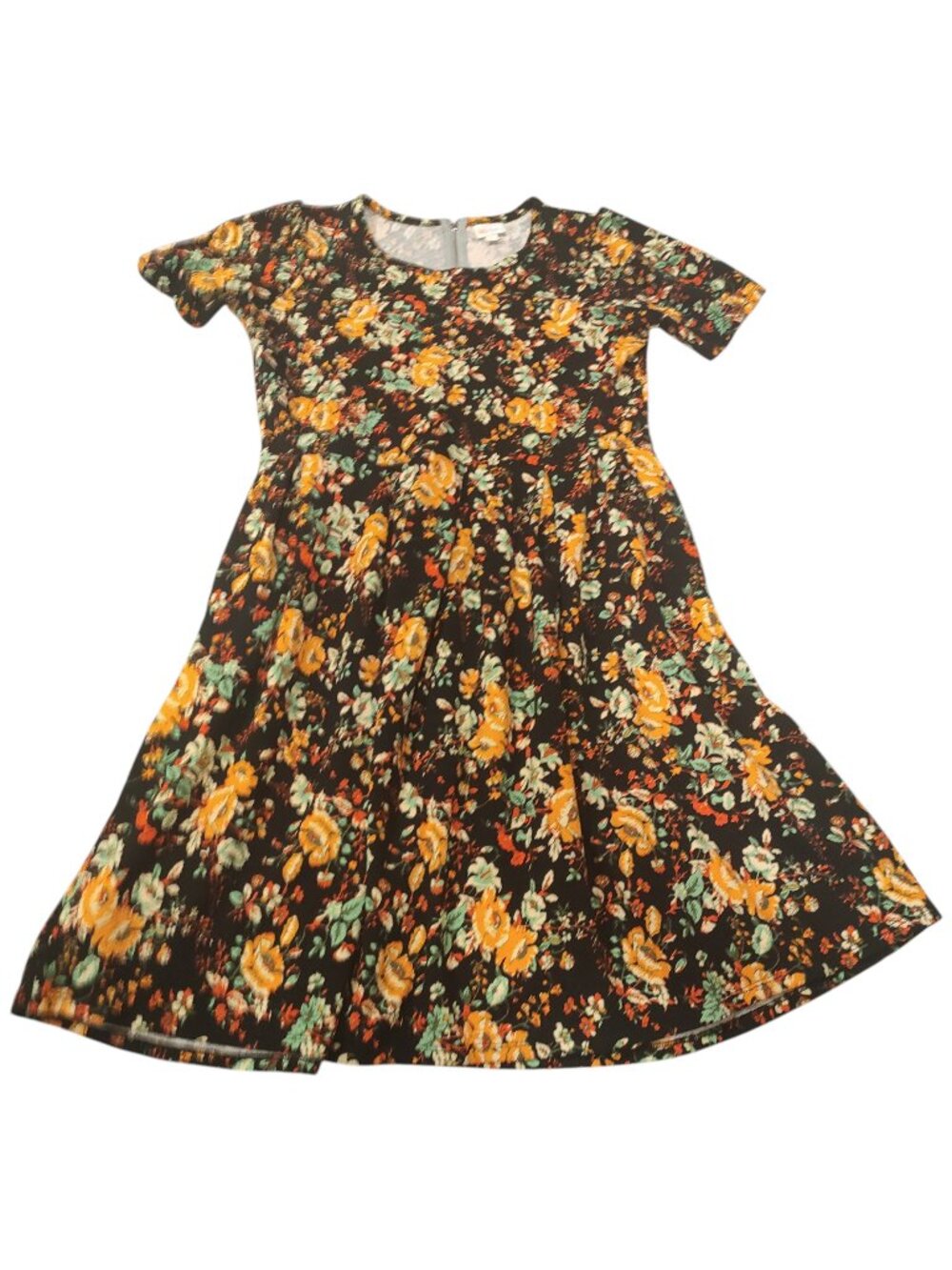 LulaRoe Knee Length Fields of Flowers Dress with Pocket Size 3XL